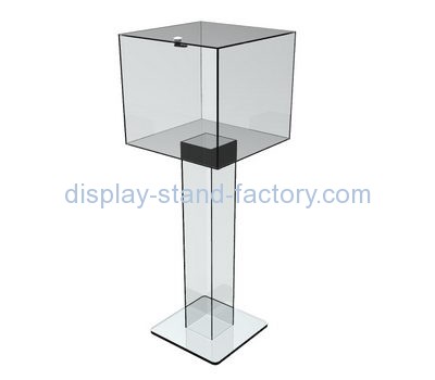 Charity collection boxes suppliers customized clear acrylic ballot suggestion box design NAB-232