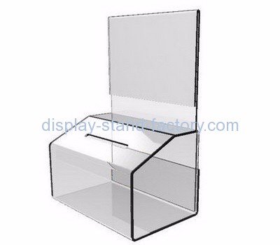 Acrylic donation box suppliers customized acrylic small suggestion box NAB-225