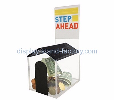 Acrylic donation box suppliers customized acrylic lockable suggestion ballot box NAB-218