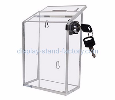 Acrylic display supplier customized clear plastic ballot box NAB-211