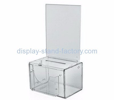 Charity collection boxes suppliers customized acrylic charity collection boxes for sale NAB-206