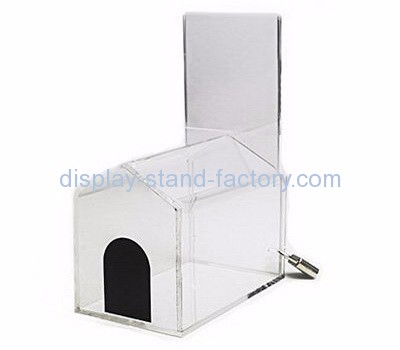 Suggestion box supplier customized acrylic ballot fundraising boxes NAB-199