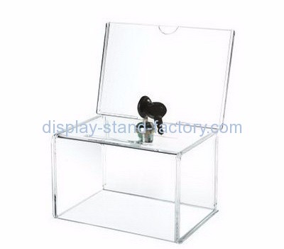 Charity collection boxes suppliers customized cheap plastic ballot charity boxes NAB-198