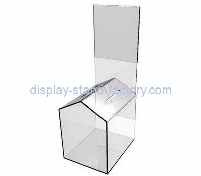 Charity collection boxes suppliers customized christmas acrylic charity boxes NAB-195