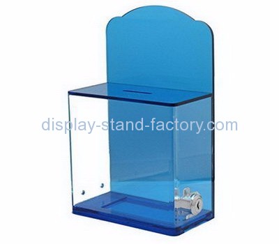 Acrylic donation box suppliers customized clear acrylic suggestion box NAB-185