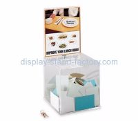 Suggestion box supplier customized acrylic money collection boxes for charity NAB-183