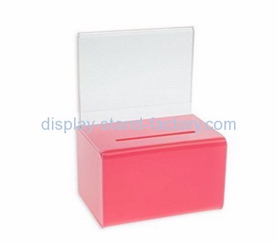 Display box manufacturer customized acrylic collection boxes for charity NAB-181