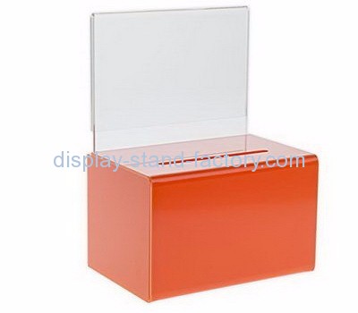 Acrylic donation box suppliers custom made acrylic suggestion ballot boxes NAB-170