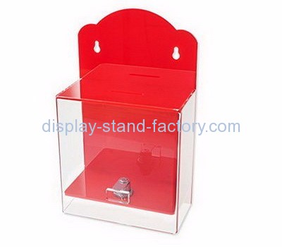 Acrylic display manufacturers customized office suggestion ballot box with lock NAB-166