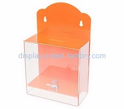 Acrylic manufacturers customized voting ballot suggestion box with lock NAB-164