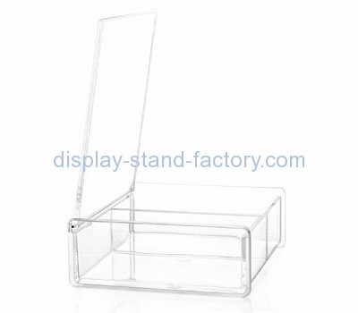 Display case manufacturers customized small acrylic box with hinged lid NAB-111