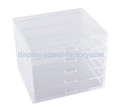 Acrylic factory customized acrylic 5 drawer plastic display boxes NAB-098