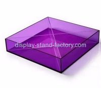 Display stand manufacturers customized square acrylic serving tray NFD-044