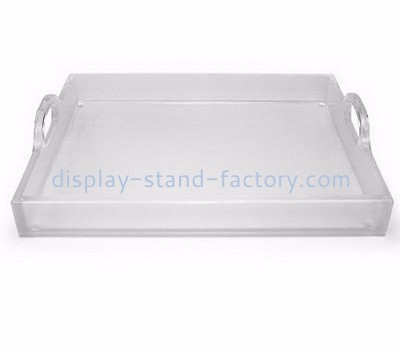 Acrylic display supplier customized personalized acrylic tray serving with handles NFD-040