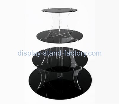 Acrylic manufacturers customize acrylic cake display stands NFD-006