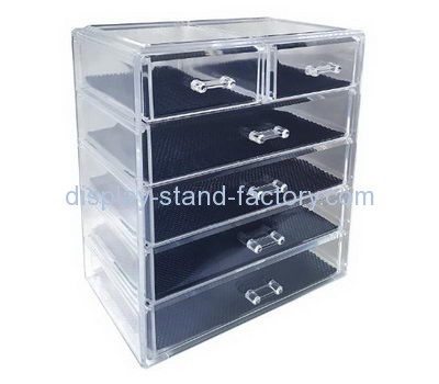 Acrylic box manufacturer customize 6 drawer make up cosmetic acrylic organiser NMD-195