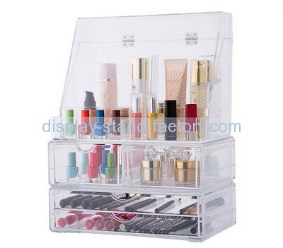 Display case manufacturers customize lucite acrylic makeup organizer drawers box NMD-187