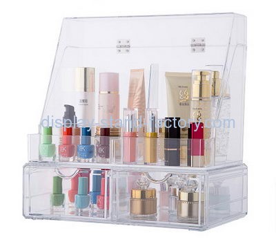 Display case manufacturers customize clear acrylic makeup case drawer organizer NMD-185