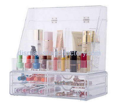 Acrylic display stand manufacturers customize acrylic makeup drawer organizer NMD-175