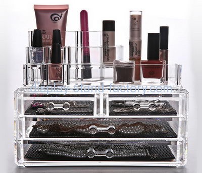 Display box manufacturer customize makeup acrylic drawer organizer NMD-168