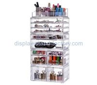 Acrylic box manufacturer customize large acrylic makeup acrylic cosmetic organizer with drawers NMD-166