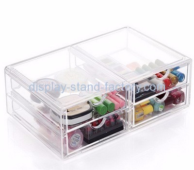 Acrylic display manufacturers customize clear acrylic drawers make up containers NMD-147