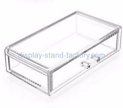 Acrylic manufacturers customize cosmetic case clear makeup storage containers NMD-139