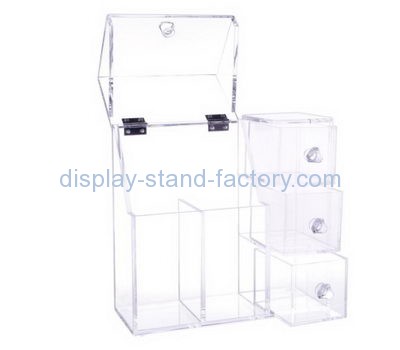 Display case manufacturers customize clear large makeup storage containers organizer NMD-133