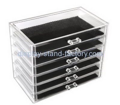 Acrylic display manufacturers customize clear acrylic cases makeup box NMD-114