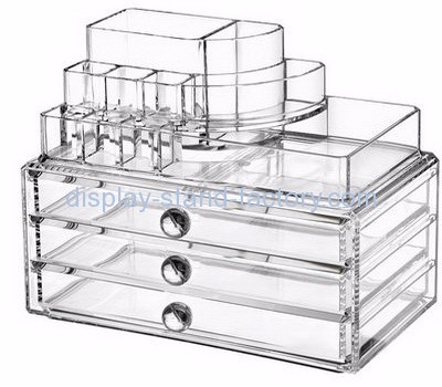 China acrylic manufacturer customize makeup cosmetic organizer with drawers NMD-109