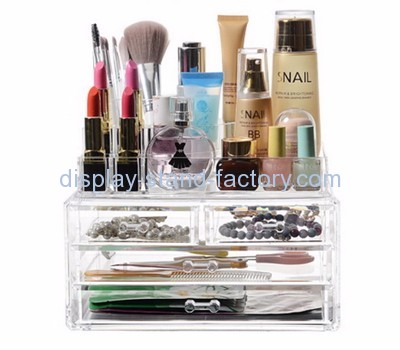 Acrylic box manufacturer custom acrylic bathroom makeup organizer containers NMD-098