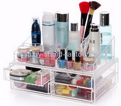 Acrylic products manufacturer custom makeup storage units case organizer NMD-094