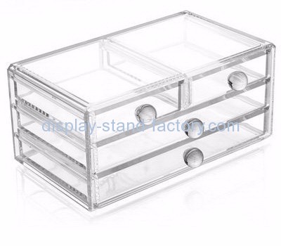 Perspex manufacturers custom acrylic small makeup case organisers NMD-091