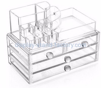 Acrylic display manufacturers custom acrylic plastic storage drawers organizer for makeup NMD-087