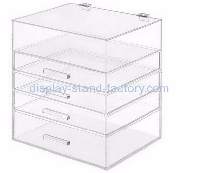 Custom cheap clear acrylic cosmetic makeup 5 drawers organizer NMD-042