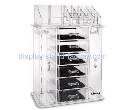 Custom acrylic lucite makeup cosmetic drawers organiser NMD-036