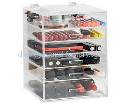 Custom acrylic makeup cosmetic storage 6 drawers box organizer NMD-016