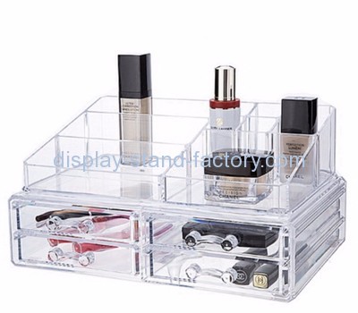 Custom acrylic stackable make up organizer caddy holder NMD-015