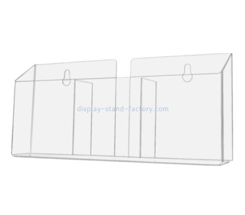 حامل حامل كتيبات عرض الكتب الأكريليكي المخصص الحائطي لعرض الكتب الأكريليكي الحائطي للنشرات الإعلانية NBD-095