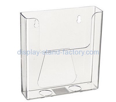 Custom clear acrylic wall rack brochure stands holder for trade shows NBD-092