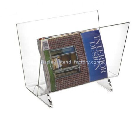 Custom lucite plastic acrylic magazine rack card holders NBD-083