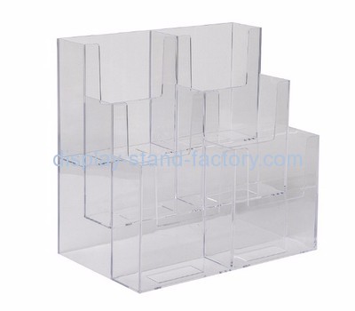 Custom table top acrylic plastic magazine brochure display holders NBD-080