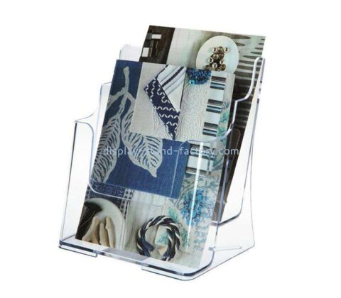 Custom acrylic wall mounted magazine brochure display envelope holders NBD-073