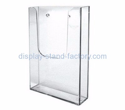 Custom lucite acrylic wall brochure pamphlet display holders NBD-071