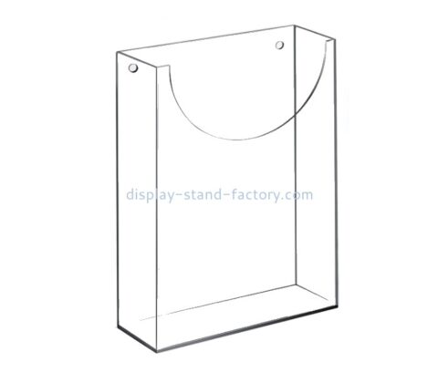 Custom wall mounted acrylic flyer display holder trade show literature rack NBD-065