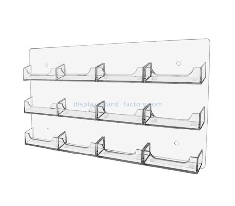 حاملات بطاقات الأعمال والكتيبات البلاستيكية البلاستيكية المخصصة المثبتة على الحائط من الأكريليك وحاملات اللافتات البلاستيكية الرخيصة NBD-055