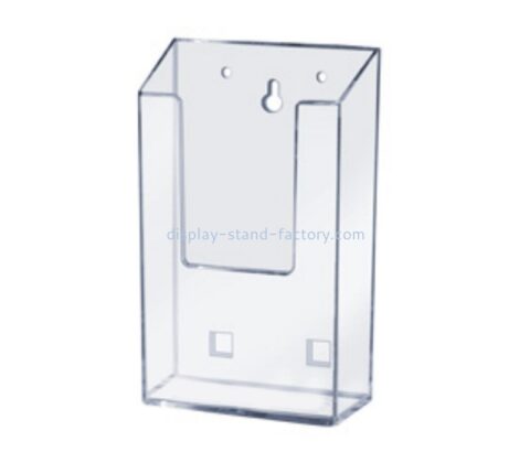 Custom acrylic plastic leaflet racks wall mounted flyer display literature holders NBD-044