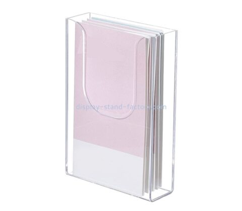 Custom acrylic brochure magazine display flyer holder wall mounted NBD-041