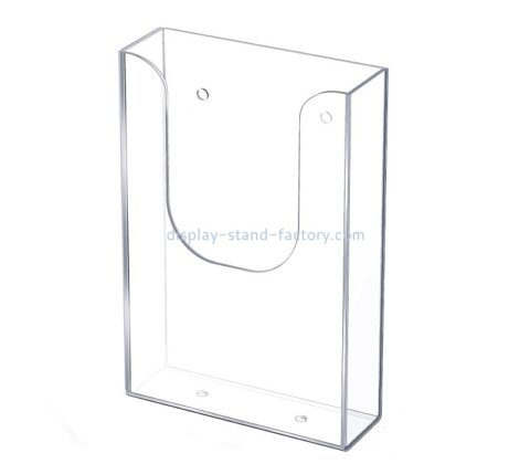 Custom acrylic wall mount pamphlet display stand holders cheap NBD-039