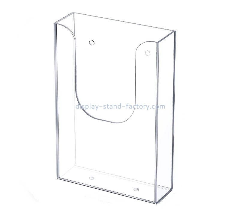 Custom acrylic wall mount pamphlet display stand holders cheap NBD-039